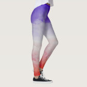 Leggings Nuages de couleur trois (Droite)