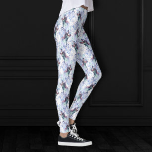 Leggings Nuages de Dinocorn   Dinosaure à cornes de licorne