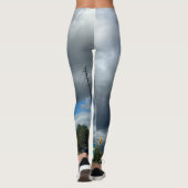Leggings Nuages de la série Day par AskStudio (Dos)