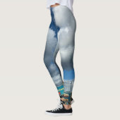 Leggings Nuages de la série Day par AskStudio (Gauche)