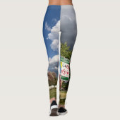 Leggings Nuages de la série Day par AskStudio (Dos)