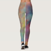 Leggings Nuages de marbre coloré (Dos)