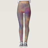 Leggings Nuages de marbre coloré (Devant)
