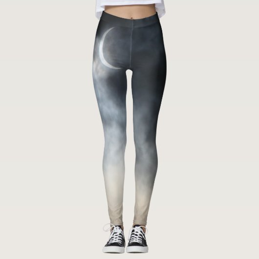 Leggings Nuages éffrayants de tempête Eclipse 2017 (Devant)