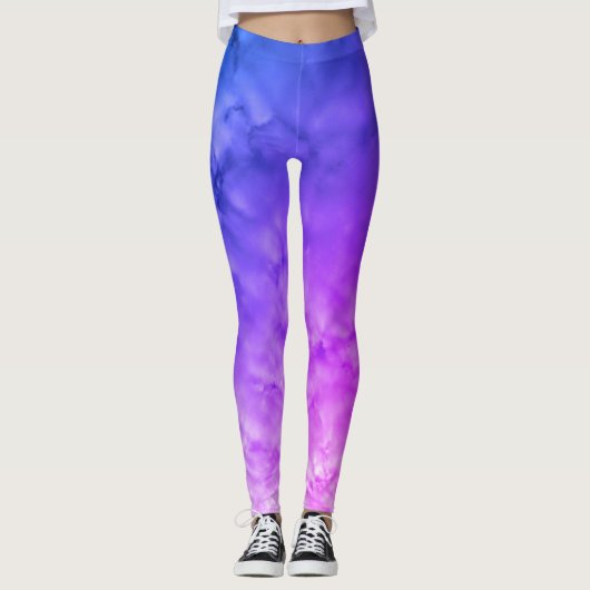 Leggings Nuages multicolores (Devant)