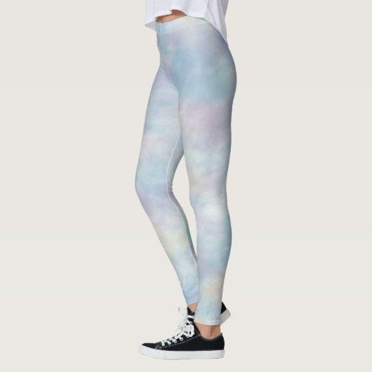 Leggings Nuages pastel multicolores (Gauche)