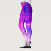 Leggings Nuages Violets Et Blues (Gauche)