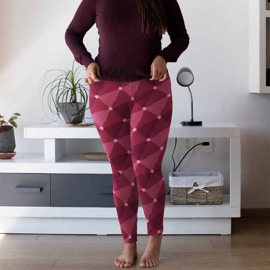Leggings Nuances d'arbres roses Pantalons de pyjama de Noël