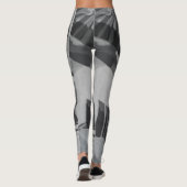 Leggings Nuances de gris Abstrait (Dos)