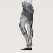 Leggings Nuances de gris Abstrait (Gauche)