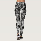 Leggings Nuances de Pickleball de motif gris (Dos)
