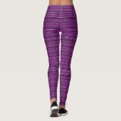 Leggings Nuances de rayures violettes (Dos)