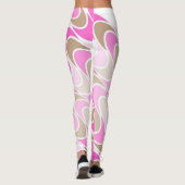 Leggings Nuances de rose et de Brown dans la conception (Dos)