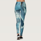 Leggings Nuances de teinte océanique (Dos)