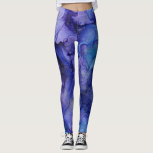 Leggings Nuances d'encre bleue