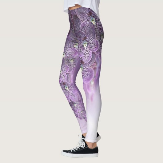 Leggings Nuances d'orchidées violettes (Gauche)
