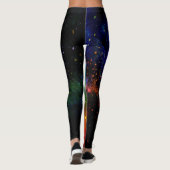 Leggings Nuit colorée de lucioles (Dos)