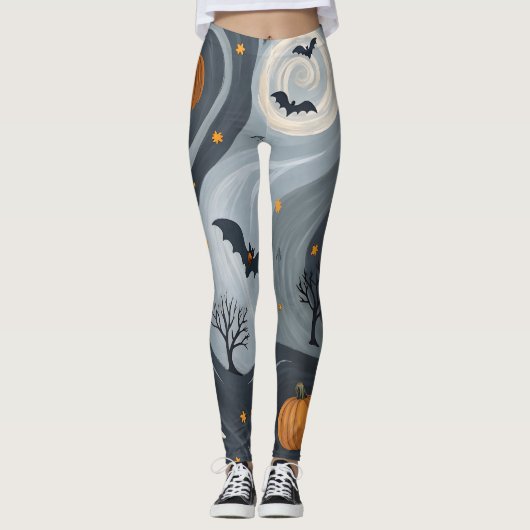 Leggings Nuit de la mort d'Halloween (Devant)