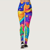 Leggings Nuit de rêve : paysage étoilé (Dos)