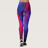 Leggings Nuit éffrayante de design Fantômes colorés (Dos)