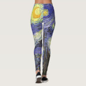 Leggings Nuit étoilée par Vincent van Gogh (Dos)