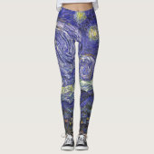 Leggings Nuit étoilée par Vincent van Gogh (Devant)