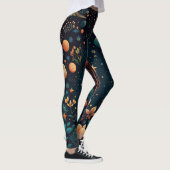 Leggings Nuit Floral & Etoiles (Droite)