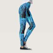 Leggings nuit forêt bleu noir (Droite)