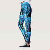 Leggings nuit forêt bleu noir (Gauche)