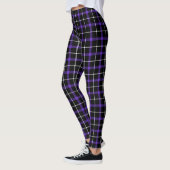 Leggings Nuits Plaid Violet | Légendes d'Emo gothique Punk (Gauche)
