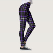 Leggings Nuits Plaid Violet | Légendes d'Emo gothique Punk (Droite)