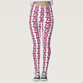 Leggings Numéro 75 roses roses mignons du (Devant)