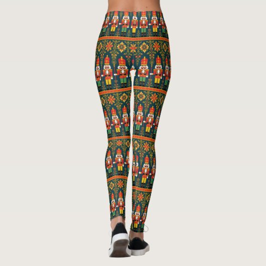 Leggings Nutcracker Jouet Soldat Jeu de Noël (Dos)