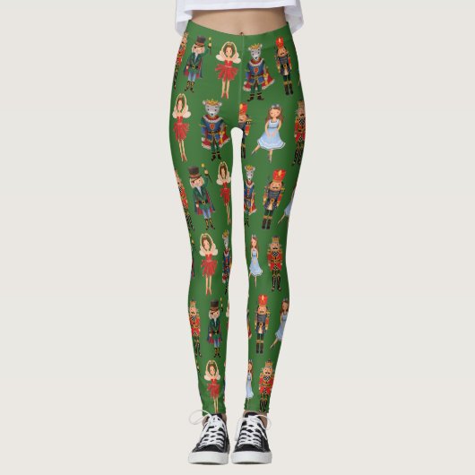 Leggings Nutcracker Noël Noël Fête d'hiver (Devant)