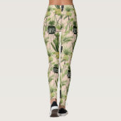 Leggings Oasis intérieure | Motif de ligne Plante (Dos)