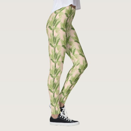 Leggings Oasis intérieure | Motif Palm Tree (Droite)
