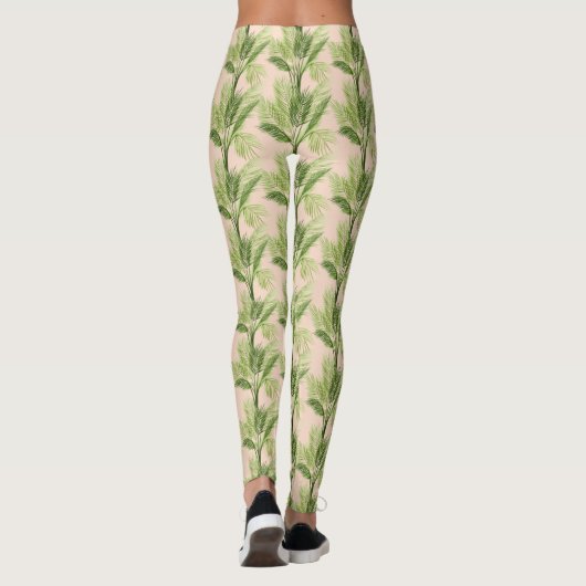 Leggings Oasis intérieure | Motif Palm Tree (Dos)