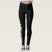 Leggings Objectifs de la poursuite, pas Excuser Noir (Devant)