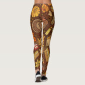 Leggings Objets d'action de grâce : dessin animé motif colo (Dos)