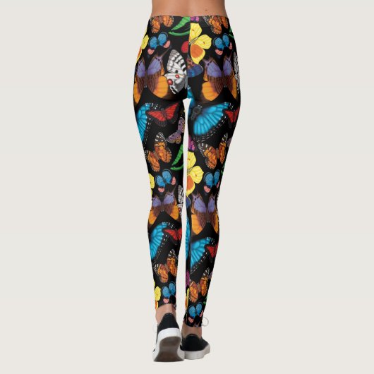 Leggings Obscurité du monde de papillon (Dos)