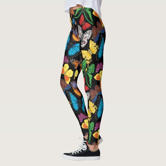 Leggings Obscurité du monde de papillon (Gauche)