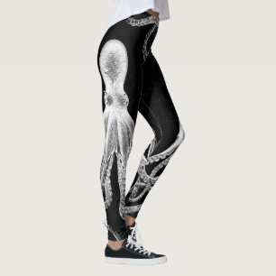 Leggings Obscurité vintage de poulpe