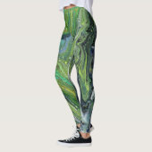 Leggings Obsession 3 Légendes Abstraites vert sauvage (Gauche)