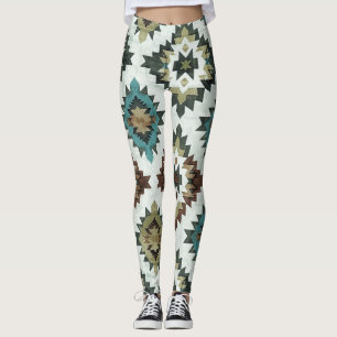 Leggings occidentaux bleus rustiques