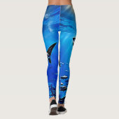 Leggings Océan Baleine Requin Giant Natation (Dos)