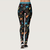 Leggings Océan Beach Seashs Moucherolle de Seahorse Yoga (Dos)