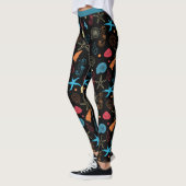 Leggings Océan Beach Seashs Moucherolle de Seahorse Yoga (Gauche)