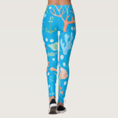 Leggings Ocean Fish Design Tights, Filles femmes (Dos)