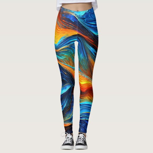 Leggings Océan Lava "Pyroquatique" (Devant)