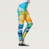 Leggings Ocean's Kiss : Sunset Waves (Droite)